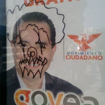 En Carranza, dañan propaganda electoral   