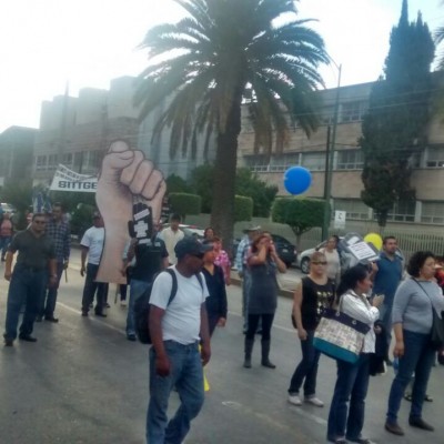  Manifestación de SITTGE crea caos vial en Carranza