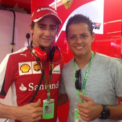 “Chicharito” visita a Esteban Gutíerrez en el GP de Canadá