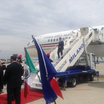  Enrique Peña Nieto arribó a Italia; asistirá a la Expo Milán 2015
