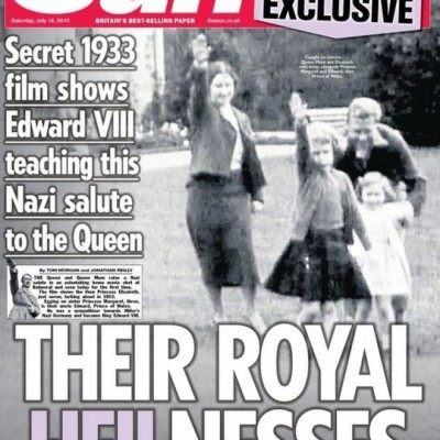  Las polémicas imágenes de la reina Isabel haciendo el saludo nazi