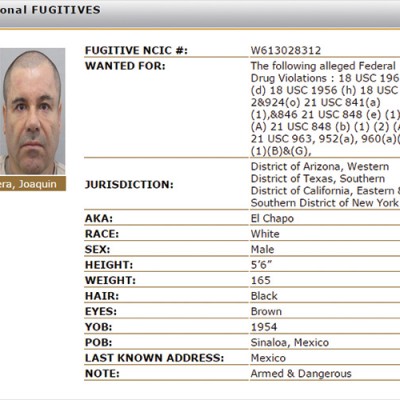  EU incluye a ‘El Chapo’ en lista negra y ofrece 5 mdd por su captura