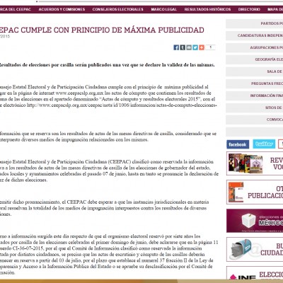  Resultados casilla por casilla en cuanto se validen comicios: CEEPAC