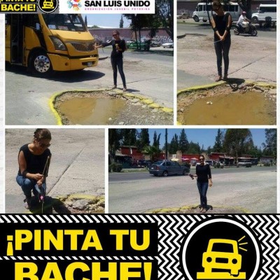  Iniciativa ciudadana #PintaTuBache cumplió su objetivo