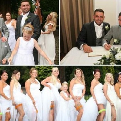  Una boda gay ¡con 10 novias!