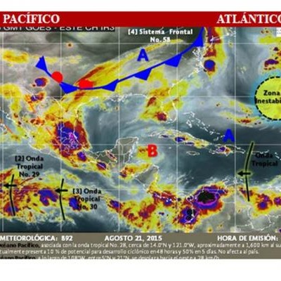  Prevén lluvias fuertes en al menos 19 estados del país