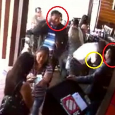  (Video) En 3 segundos roban cartera a mujer en Restaurante