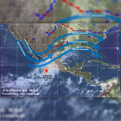  Patricia podría intensificarse en territorio Americano