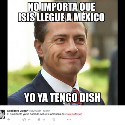  Se toman con humor en redes la amenaza de EI a México