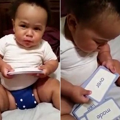  (Video) Carter, el bebé de siete meses que sabe leer 300 palabras