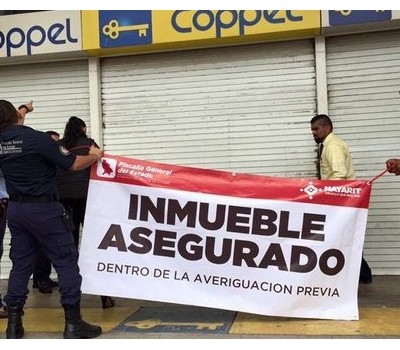  Fiscalía de Nayarit clausura Coppel tras agresión a indigentes