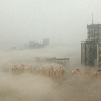  China, bajo una fuerte capa de smog