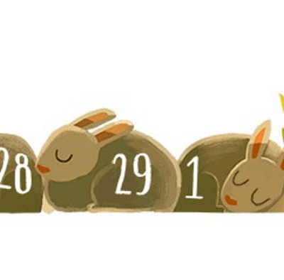  Recuerda Google con doodle que este año es bisiesto