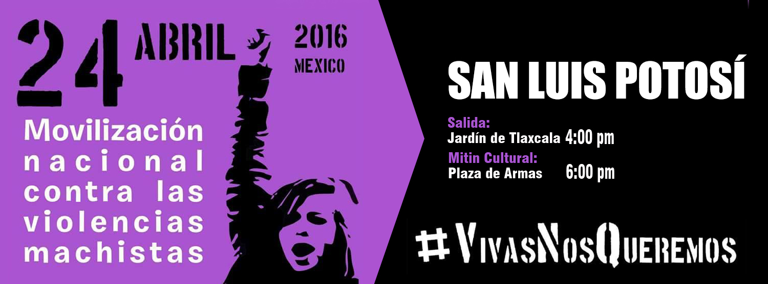  SLP se suma a 40 ciudades con movilización este domingo contra violencia machista