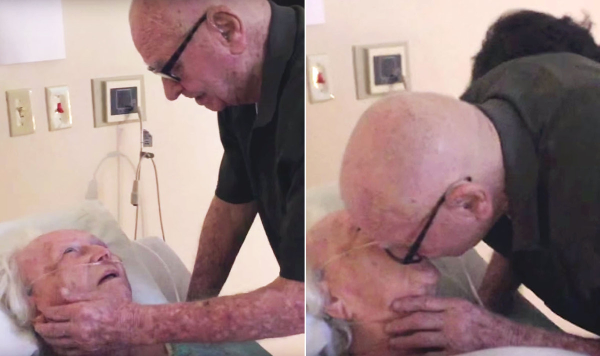  (Video) Abuelo le canta a su esposa antes de morir