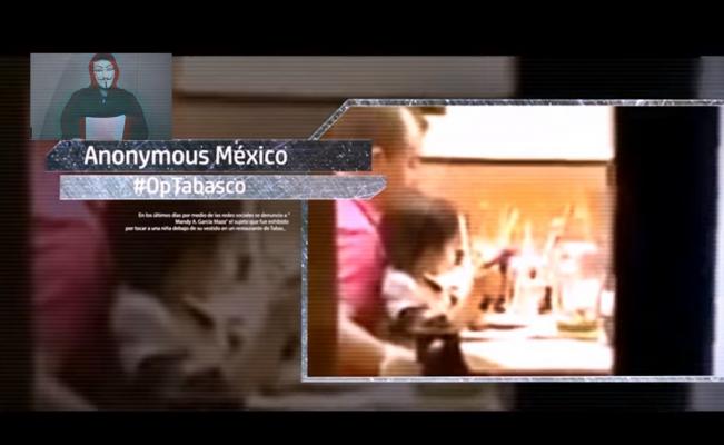  Anonymous México amenaza a hombre acusado de pedofilia en Tabasco