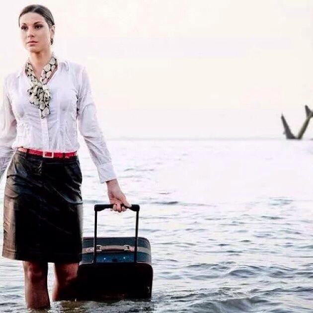  La alarmante foto de una azafata a bordo del EgyptAir, ¿Premonición?