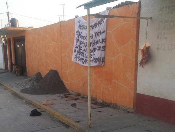  Con vísceras, amenazan a candidata del PRI en Hidalgo