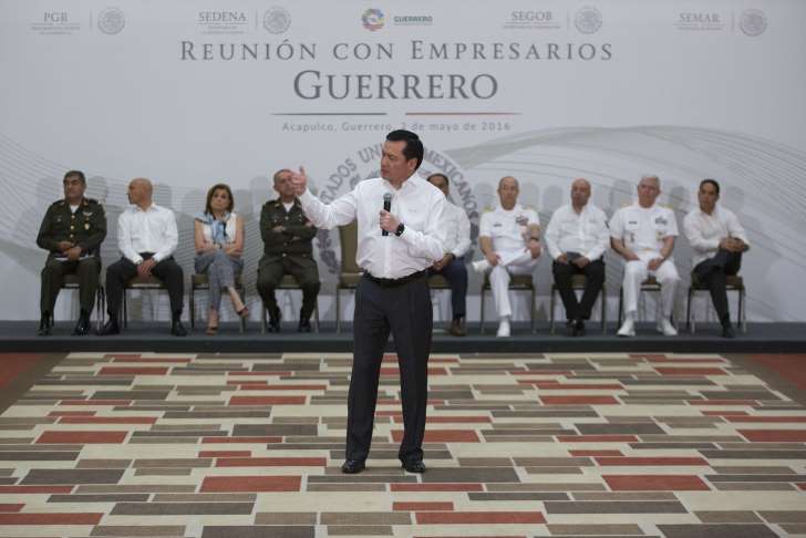  Empresarios piden a Osorio Chong mayor presencia de fuerzas federales en Guerrero