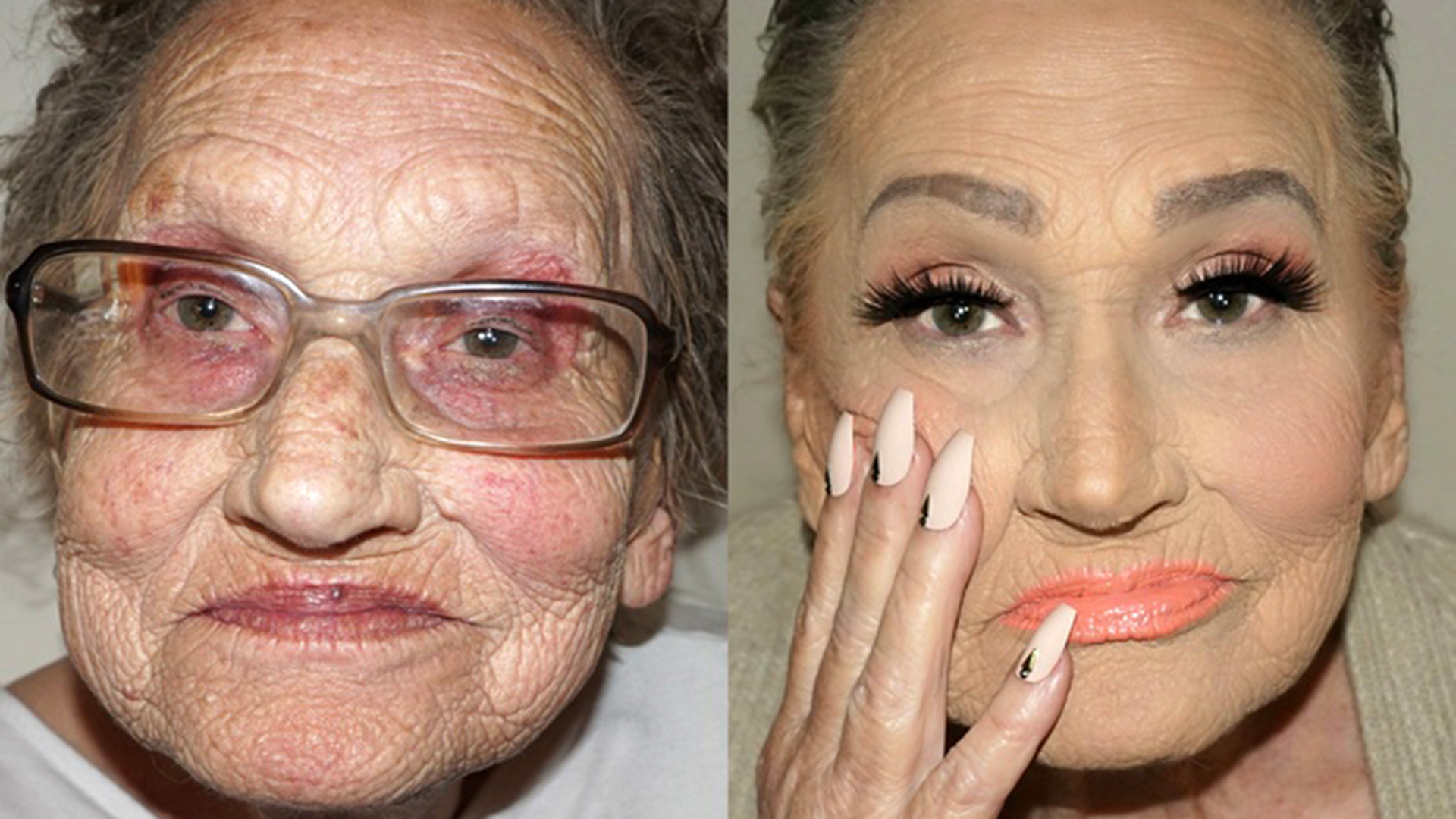  Mujer de 80 años se convirtió en celebridad gracias a su maquillaje