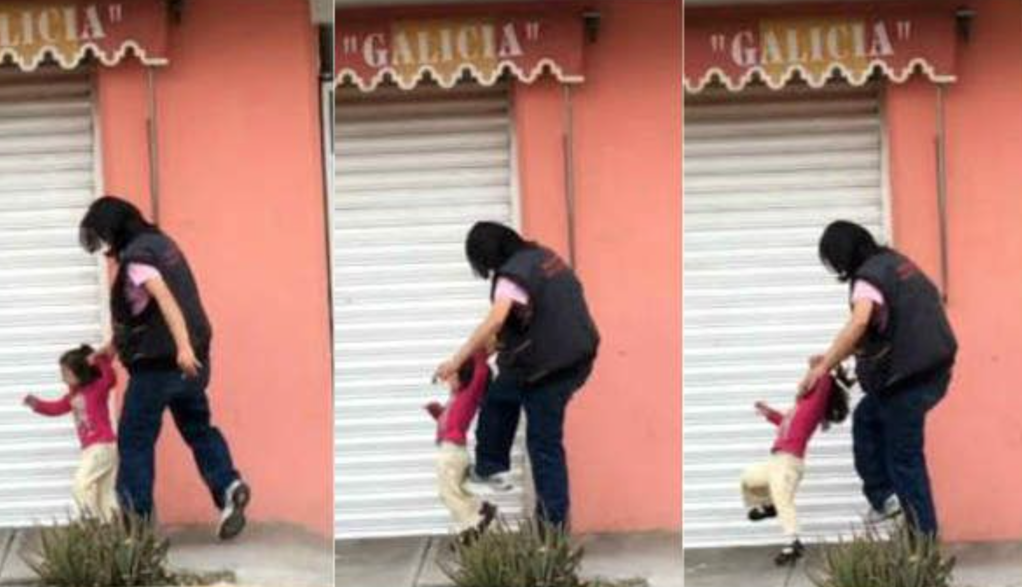  (Video) Mujer insulta y golpea a menor en la calle