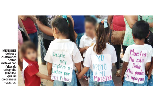  Guerrero: CETEG saca a niños de kínder y los pone a marchar