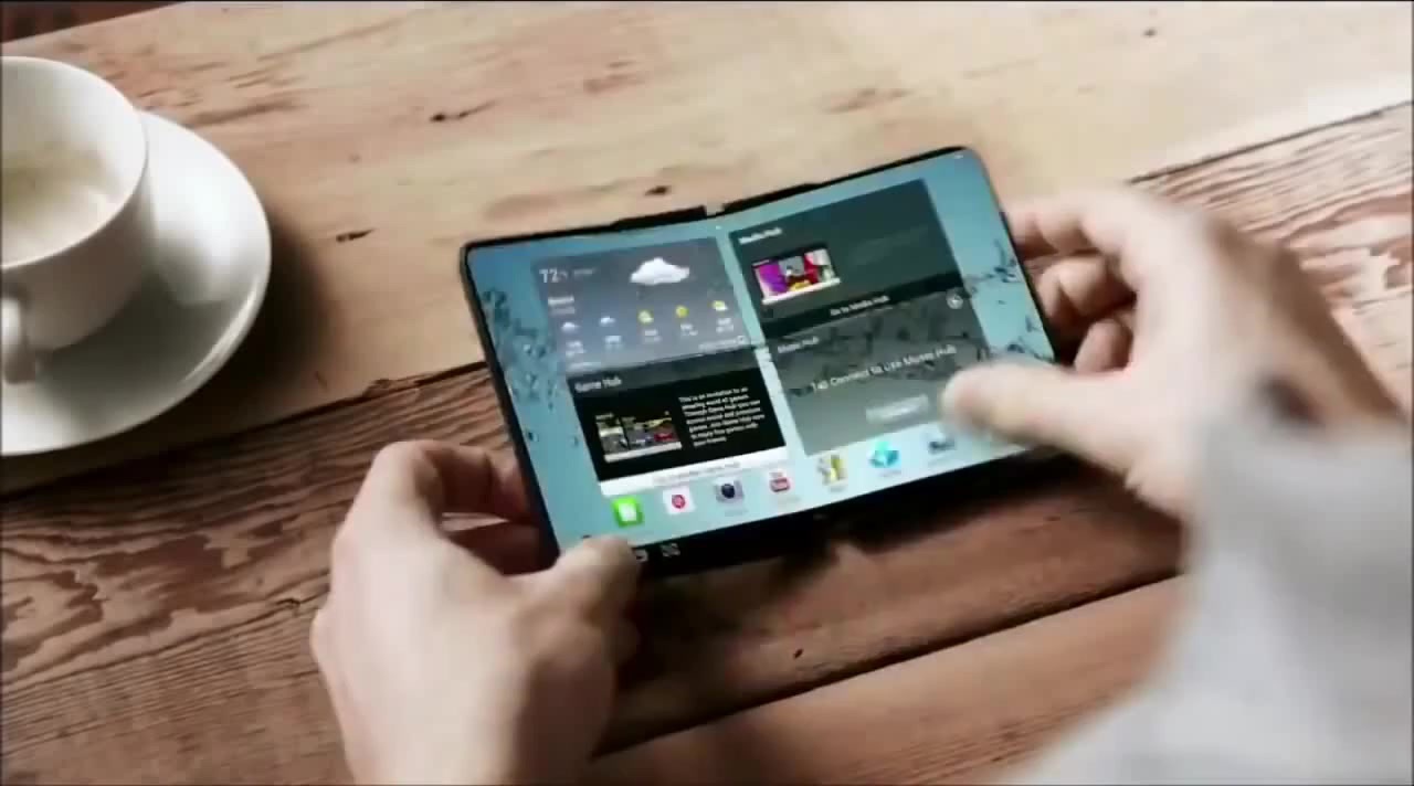 (Video) Nuevo smartphone de Samsung se doblará como una cartera