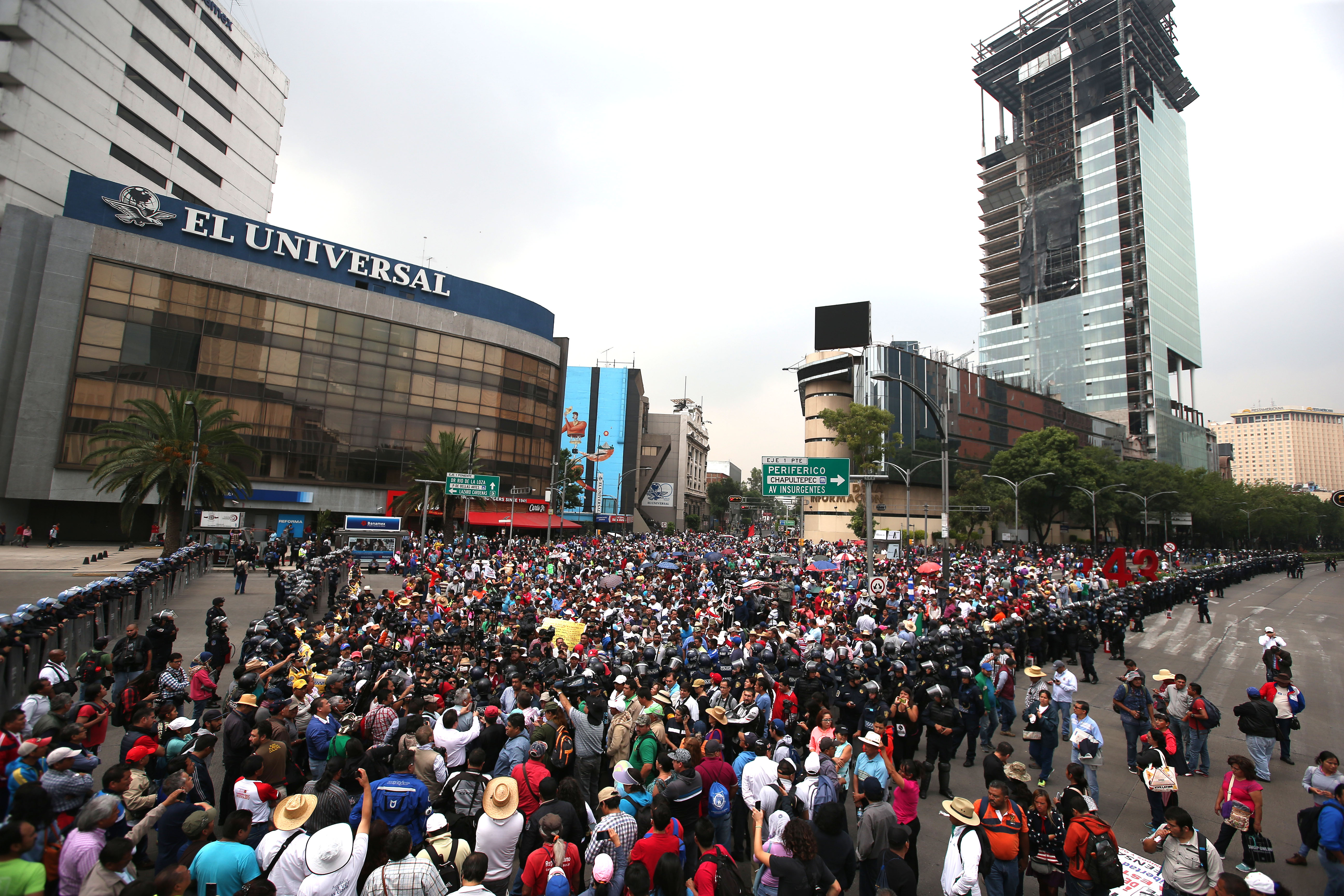  CNTE refuerza sus efectivos en la CDMX