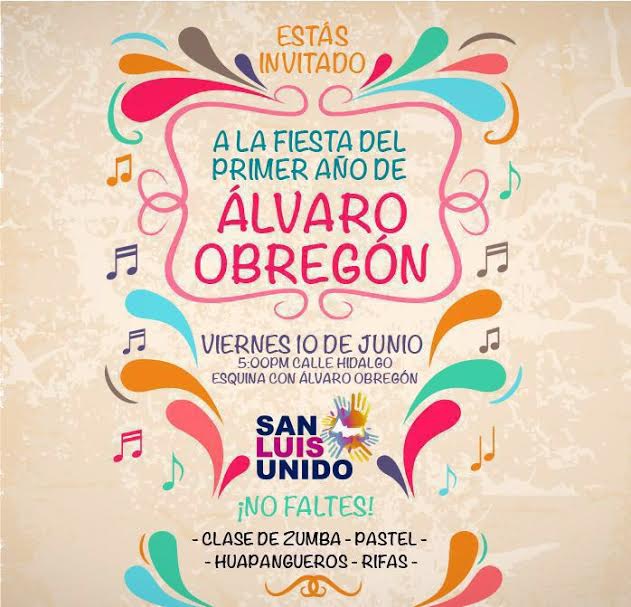  La Álvaro Obregón, te invita a su fiesta