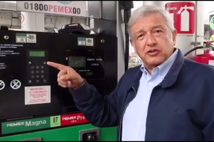  (Video) AMLO llama “mentiroso” a Peña Nieto por gasolinazo