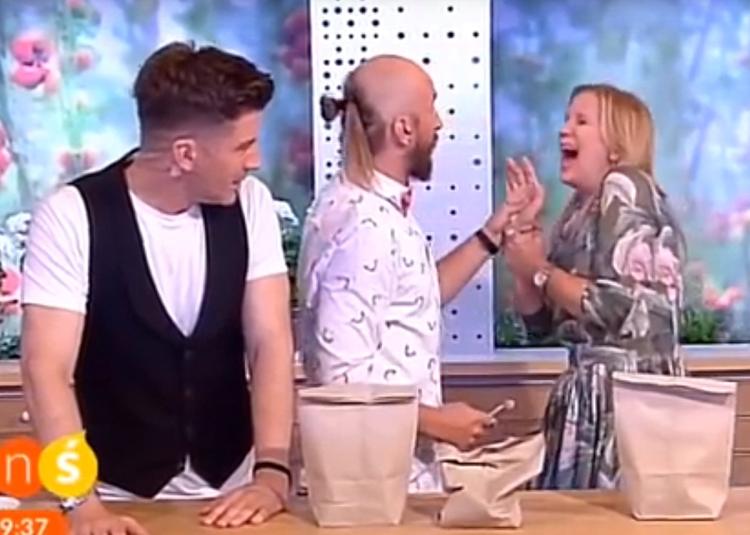  (Video) Truco de magia fallido; presentadora de televisión sale herida