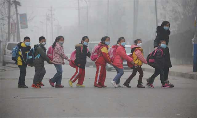  Mas del 90% de la población mundial respira aire contaminado