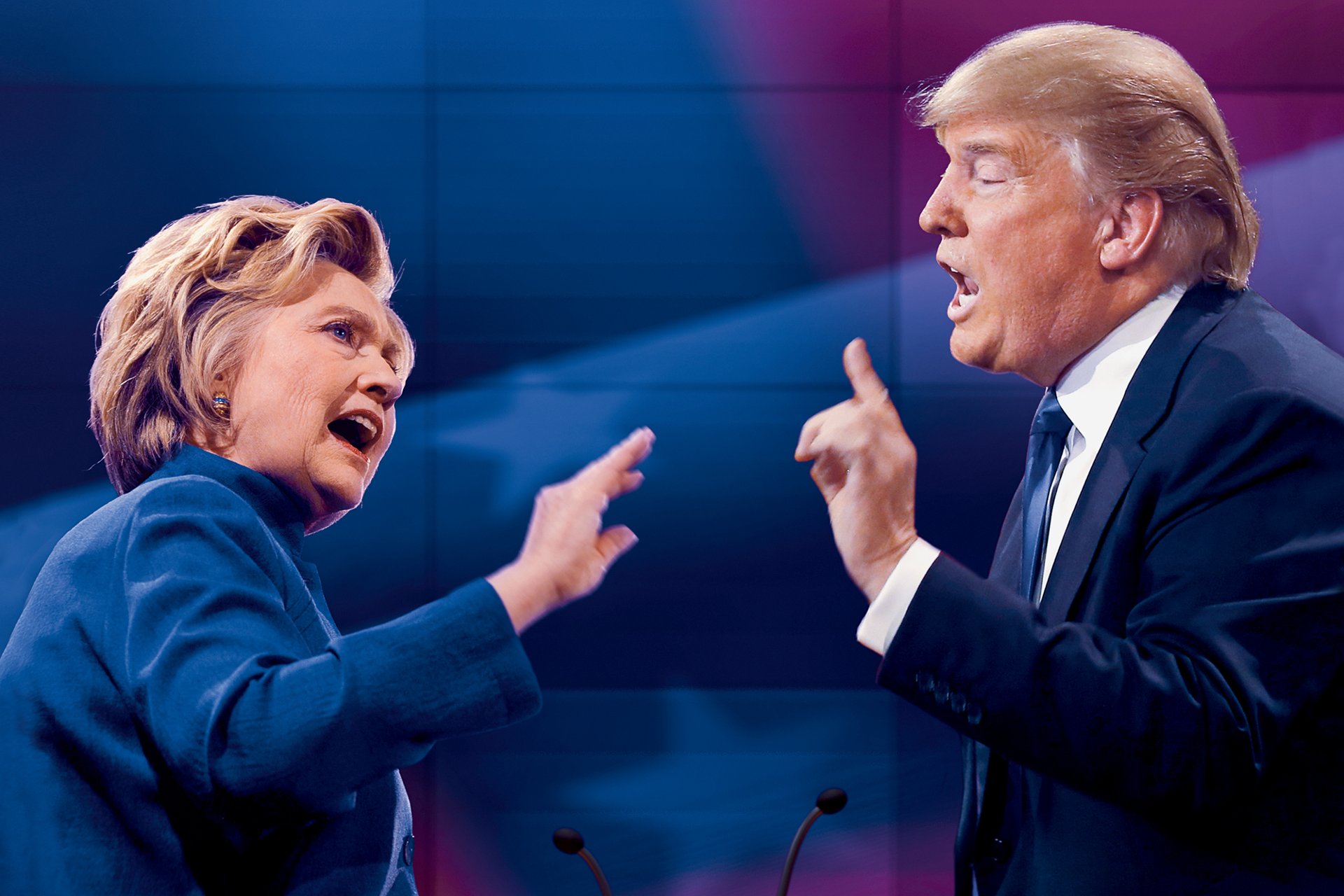  Clinton y Trump llegan casi empatados al primer debate