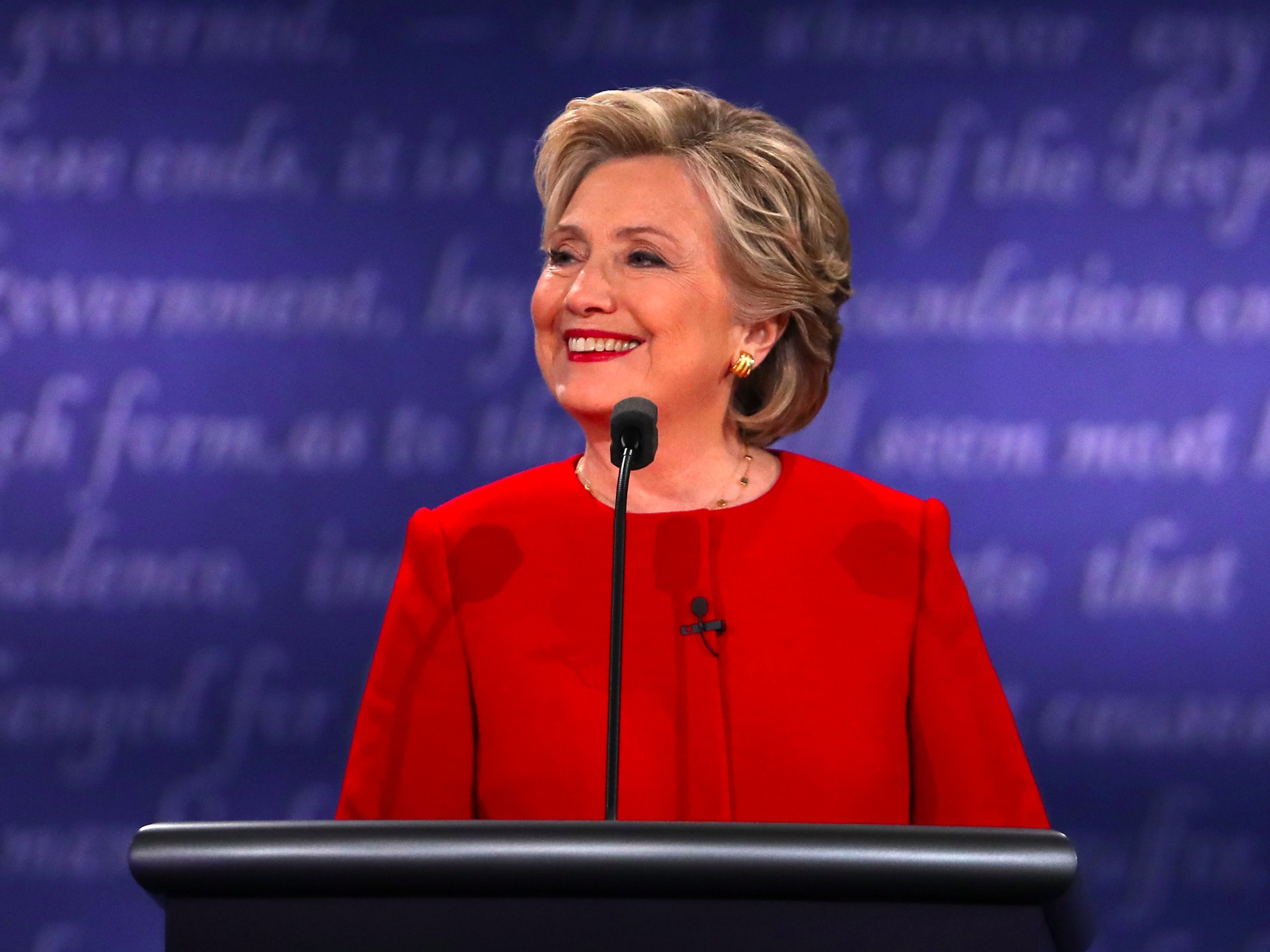  Hillary Clinton, satisfecha con su actuación