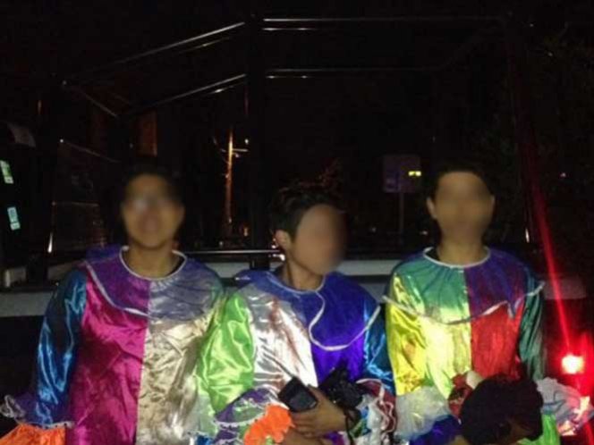  Detienen a jóvenes disfrazados de payasos en Querétaro que asustaban a habitantes