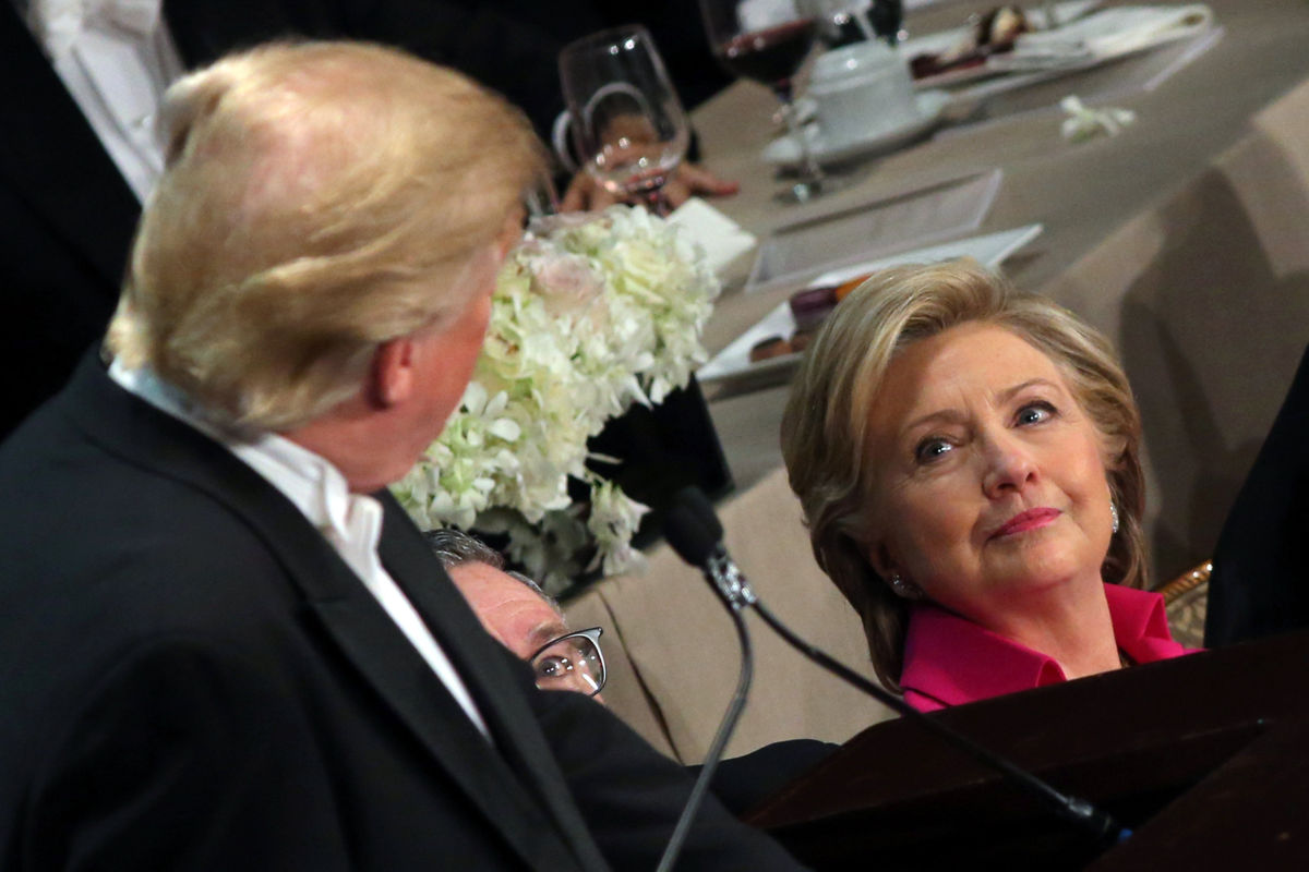  ‘Golpes bajos’ entre Trump y Hillary durante cena benéfica en Nueva York