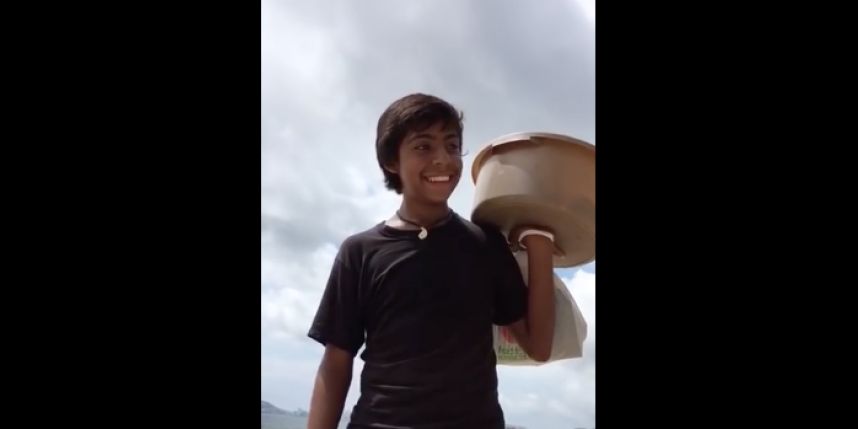  (Video) Francisco, el niño mexicano que conquistó a las redes por su manera de vender empanadas