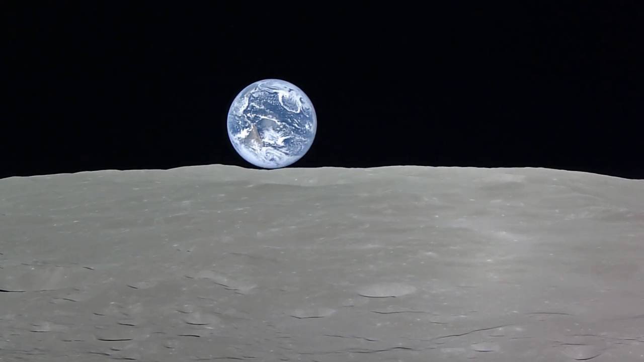  (Video) Así se ve la salida de la Tierra desde la Luna