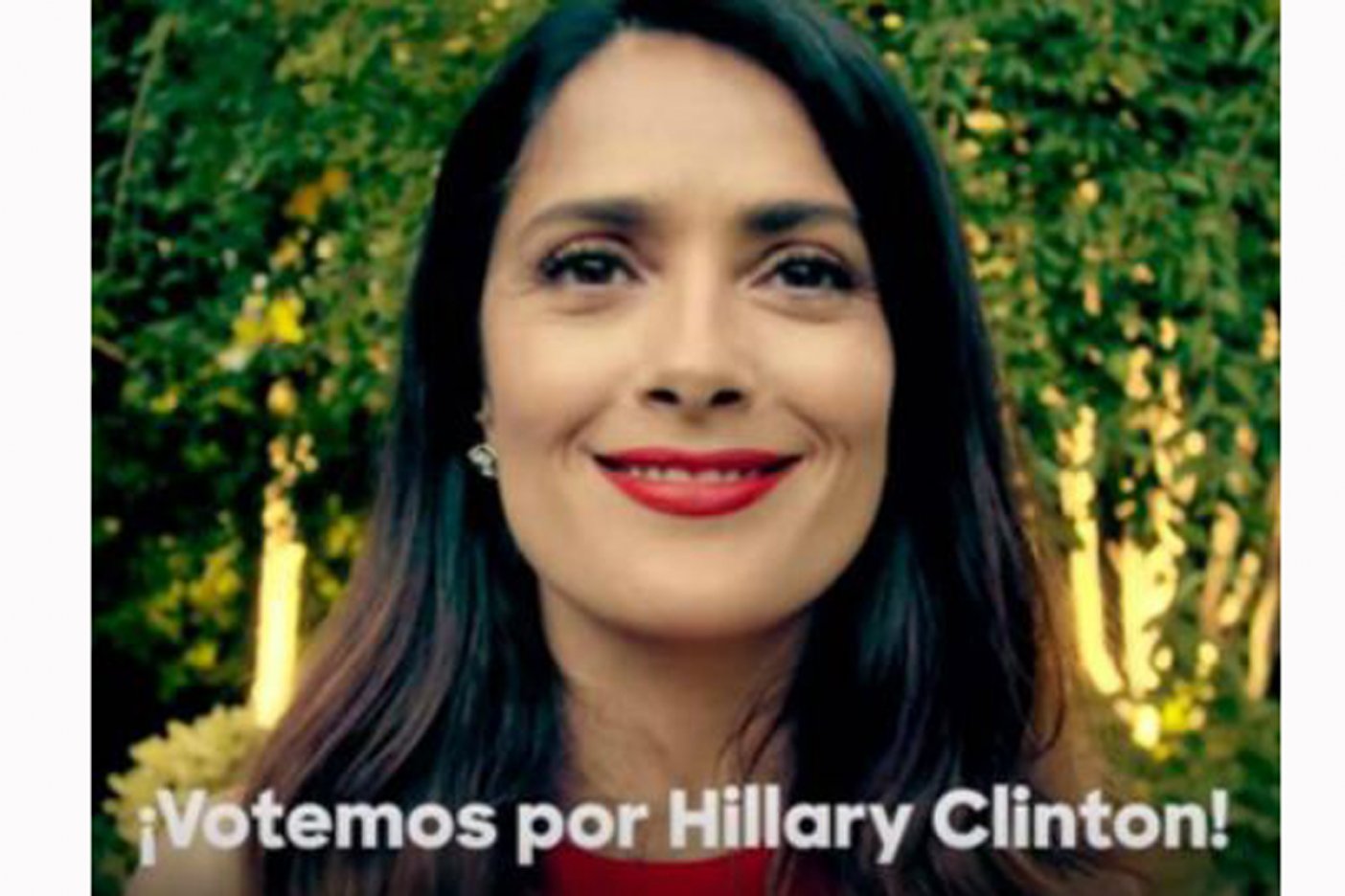  (Video) Salma Hayek protagoniza nuevo video de campaña de Hillary Clinton