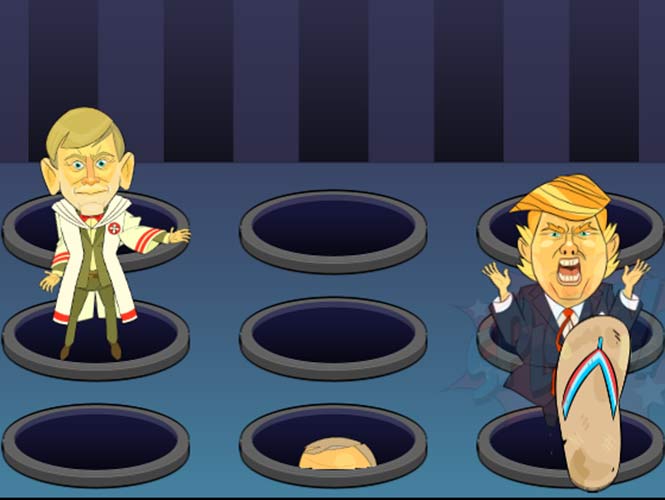  Bop the Bigot, el juego en línea para dar “chanclazos” a Trump