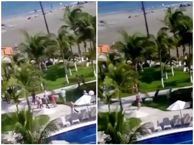  (Video) Confunde y atemoriza balacera para filmación en Veracruz