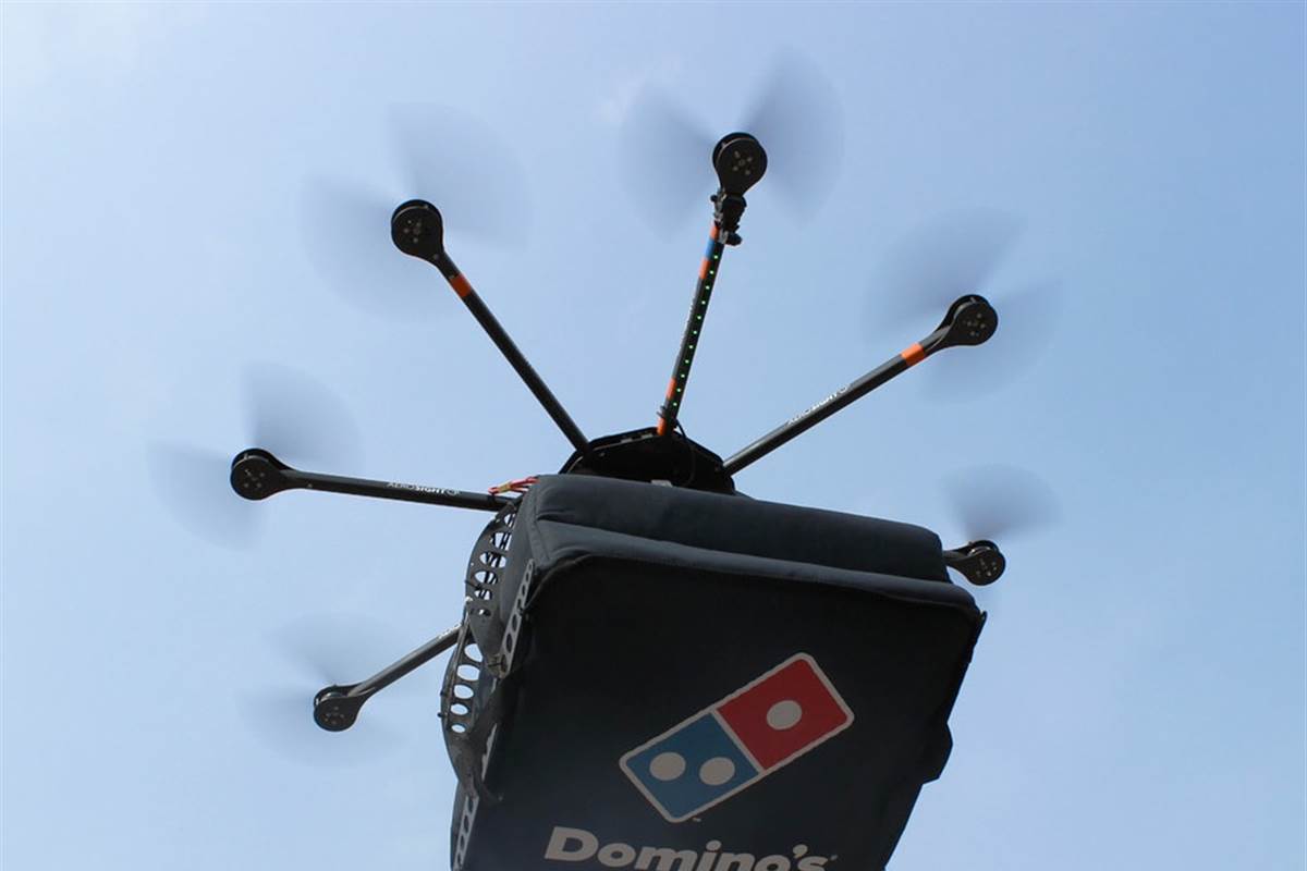  (Video) Domino’s hace la primera entrega de pizza a través de un drone