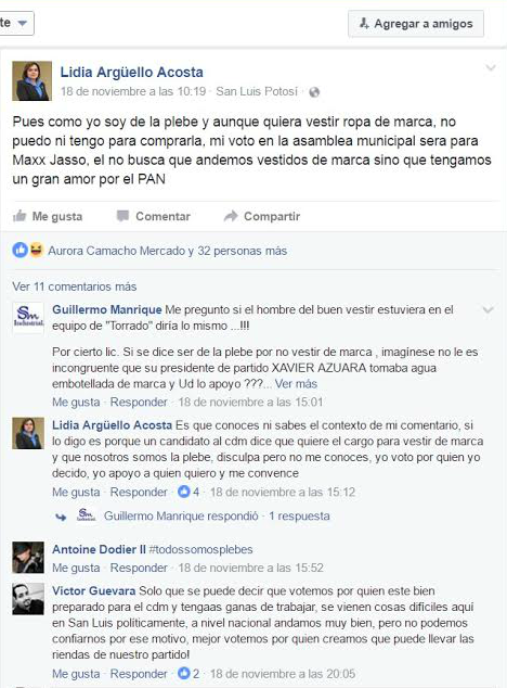  Funcionaria panista acusada de proselitismo a favor de Maximino Jasso