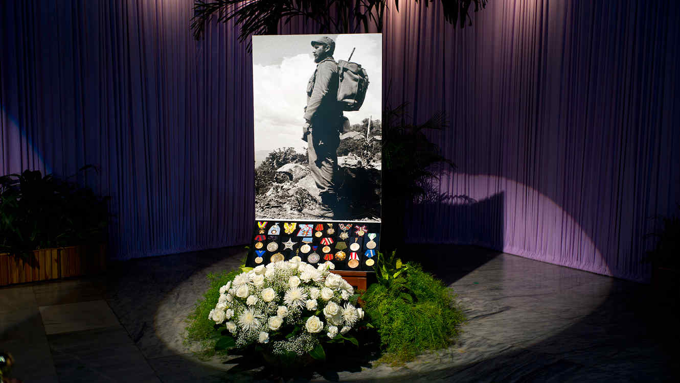  Las cenizas, ausentes en el homenaje a Fidel Castro