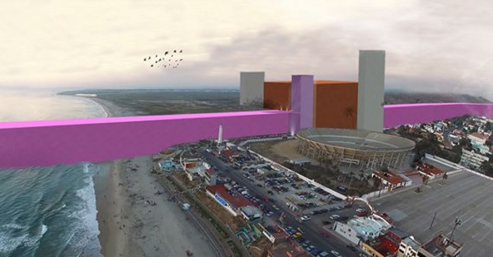  Así se vería el muro fronterizo de Trump, según arquitectos mexicanos
