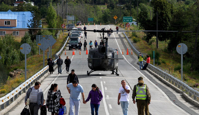  Casi un centenar de réplicas se registran al sur de Chile tras sismo