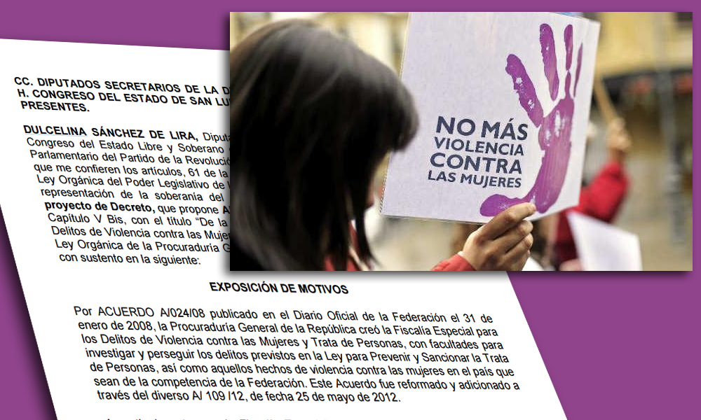  Presentan iniciativa para crear Fiscalía especial que atienda casos de violencia contra la mujer