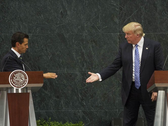  Trump amenaza con cancelar reunión con Peña Nieto si no hay voluntad de pagar muro