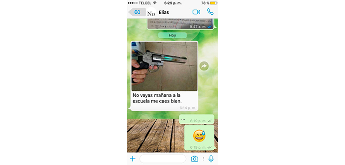  Expulsan a alumno por publicar en redes sociales foto de un arma y mensaje amenazante