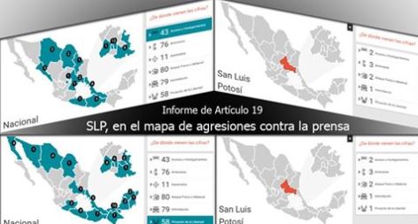  SLP, en el mapa de agresiones a la prensa